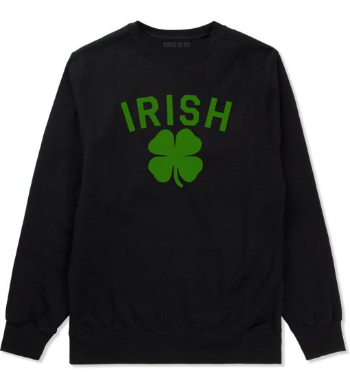 Irish Four Leaf Clover St Patricks Day Mens Crewneck Sweatshirt