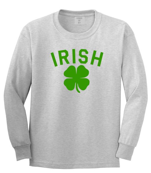 Irish Four Leaf Clover St Patricks Day Mens Long Sleeve T-Shirt - Image 3