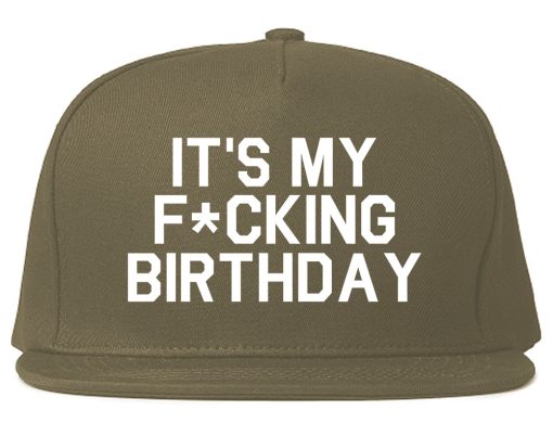 Its My Fcking Birthday Mens Snapback Hat - Image 3