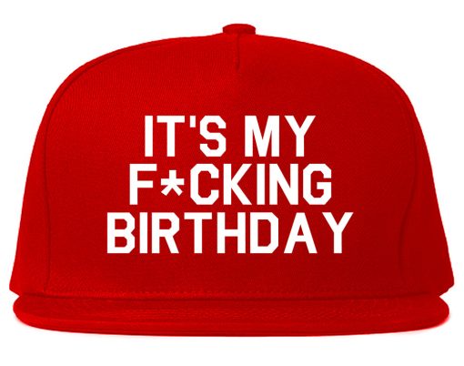 Its My Fcking Birthday Mens Snapback Hat - Image 4