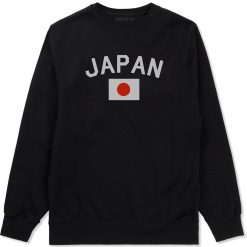 Japan With Japanese Flag Mens Crewneck Sweatshirt