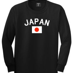 Japan With Japanese Flag Mens Long Sleeve T-Shirt