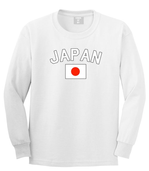 Japan With Japanese Flag Mens Long Sleeve T-Shirt - Image 2