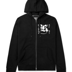 K Middle Chest Zip Up Hoodie Hoody