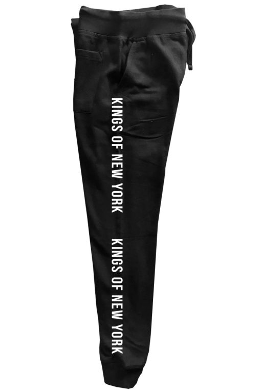 Kings Of New York Logo Striped Mens Sweatpants - Image 3