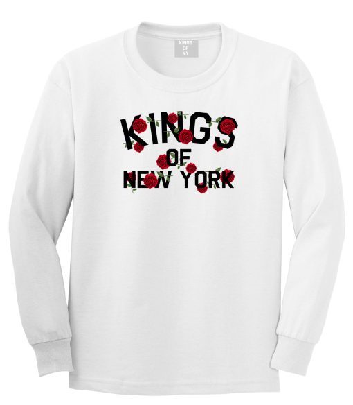 Kings Of New York Rose Garland Long Sleeve T-Shirt - Image 2