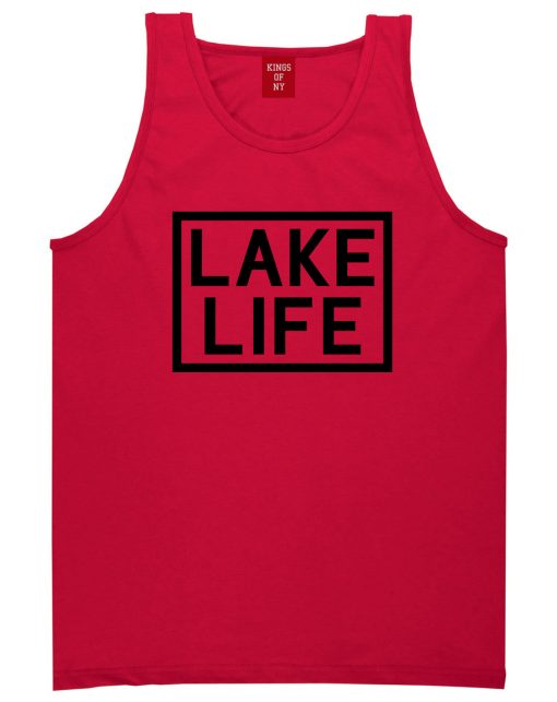Lake Life Box Mens Tank Top Shirt - Image 4