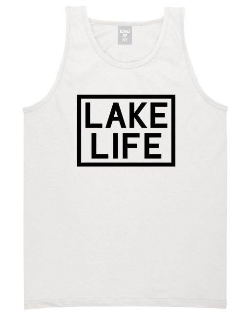 Lake Life Box Mens Tank Top Shirt - Image 2