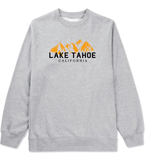 Lake Tahoe California Mountains Mens Crewneck Sweatshirt - Image 3