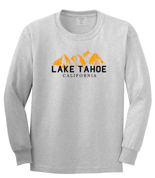 Lake Tahoe California Mountains Mens Long Sleeve T-Shirt - Image 3