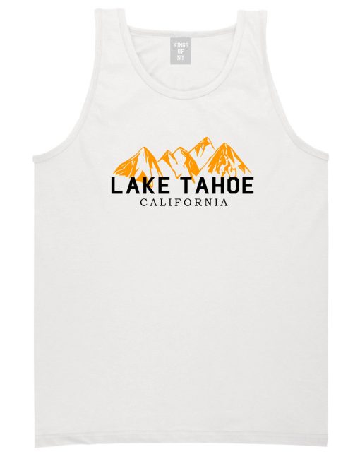 Lake Tahoe California Mountains Mens Tank Top Shirt - Image 2