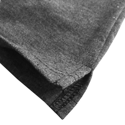Dark Grey Classic Tipped Pique Mens Long Sleeve Polo Shirt - Image 4