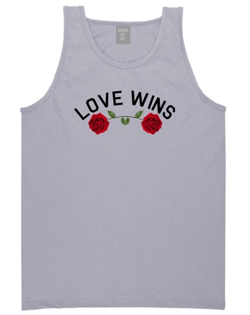 Love Wins Rose Mens Tank Top Shirt - Image 3
