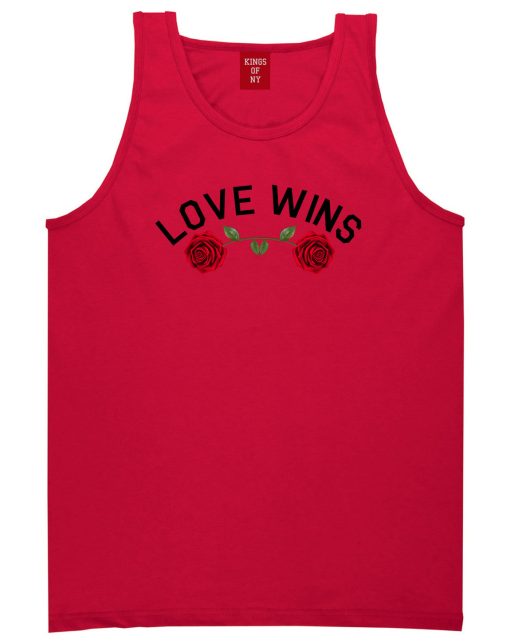 Love Wins Rose Mens Tank Top Shirt - Image 4