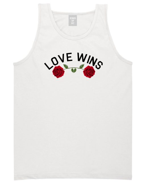 Love Wins Rose Mens Tank Top Shirt - Image 2