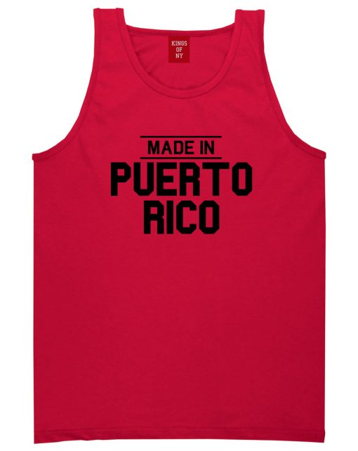 Made In Puerto Rico Mens Tank Top Shirt - Image 4