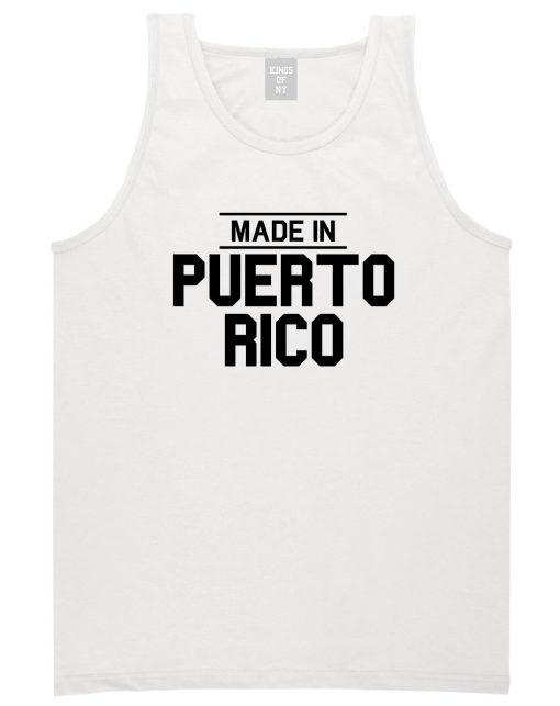 Made In Puerto Rico Mens Tank Top Shirt - Image 2