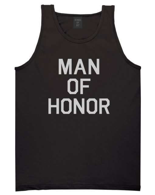 Man Of Honor Funny Bachelor Party Wedding Mens Tank Top Shirt