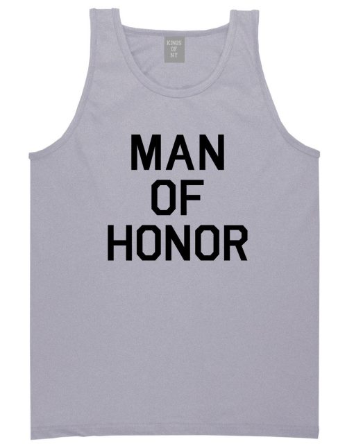 Man Of Honor Funny Bachelor Party Wedding Mens Tank Top Shirt - Image 3