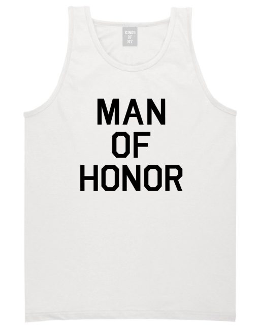 Man Of Honor Funny Bachelor Party Wedding Mens Tank Top Shirt - Image 2