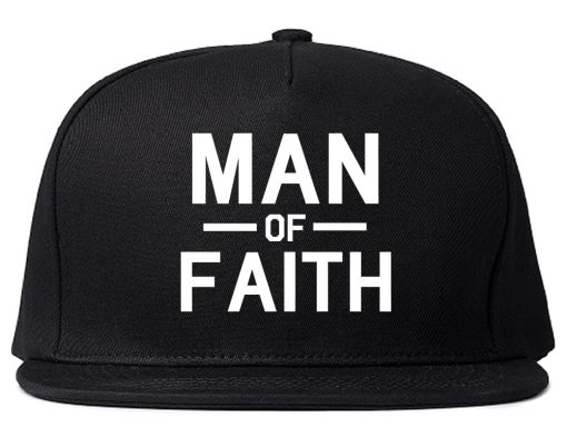 Man Of Faith God Mens Snapback Hat