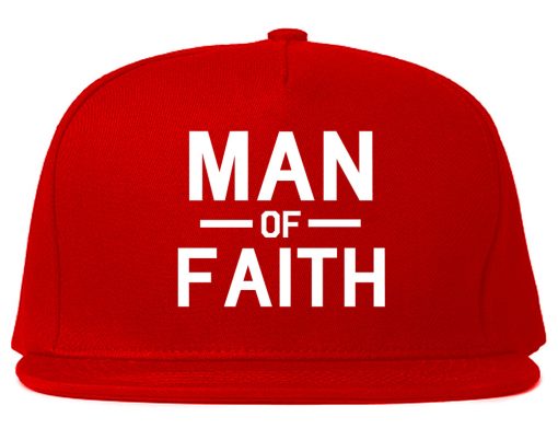 Man Of Faith God Mens Snapback Hat - Image 4