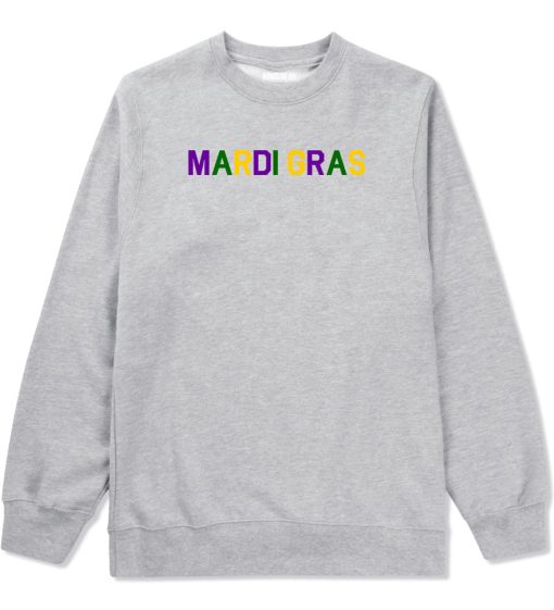 Mardi Gras New Orleans Mens Crewneck Sweatshirt - Image 3