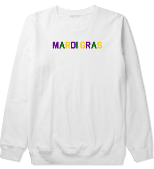 Mardi Gras New Orleans Mens Crewneck Sweatshirt - Image 2