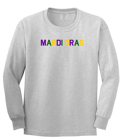 Mardi Gras New Orleans Mens Long Sleeve T-Shirt - Image 3