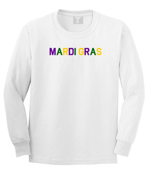 Mardi Gras New Orleans Mens Long Sleeve T-Shirt - Image 2