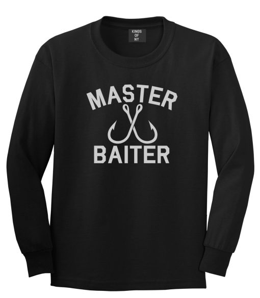 Master Baiter Fishing Hook Mens Long Sleeve T-Shirt
