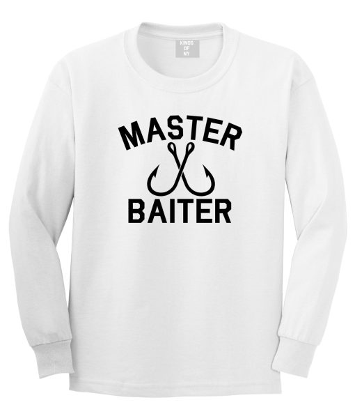 Master Baiter Fishing Hook Mens Long Sleeve T-Shirt - Image 2
