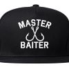 Master Baiter Fishing Hook Mens Snapback Hat