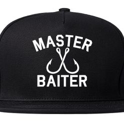 Master Baiter Fishing Hook Mens Snapback Hat