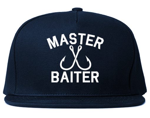 Master Baiter Fishing Hook Mens Snapback Hat - Image 2