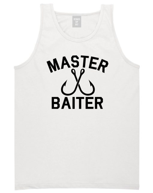 Master Baiter Fishing Hook Mens Tank Top Shirt - Image 2