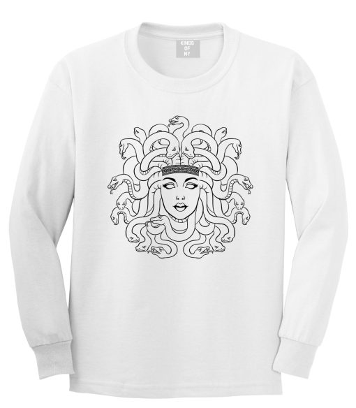 Medusa Head Snakes Mens Long Sleeve T-Shirt - Image 2