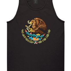 Mexican Color Coat Of Arms Mens Tank Top T-Shirt