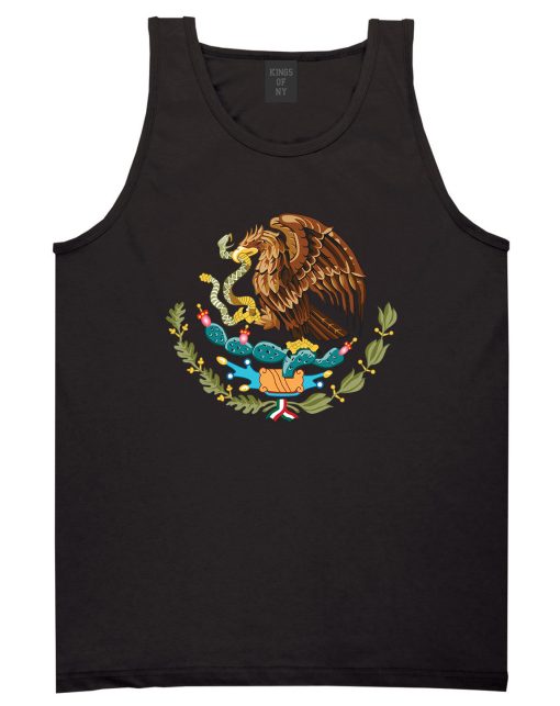 Mexican Color Coat Of Arms Mens Tank Top T-Shirt