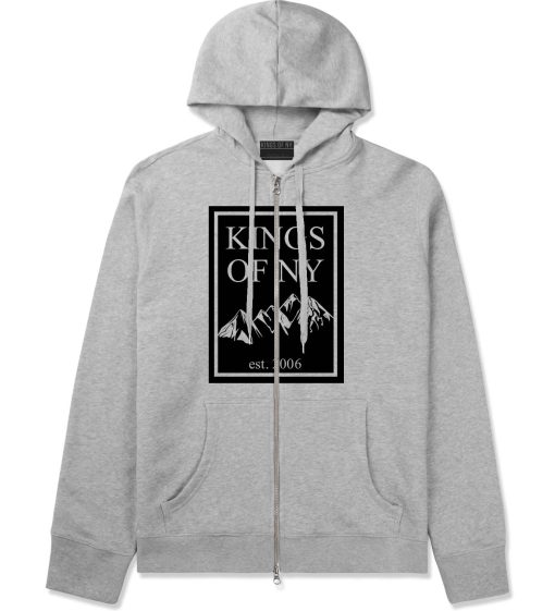 Mountain Range Est 2006 Zip Up Hoodie Hoody - Image 2