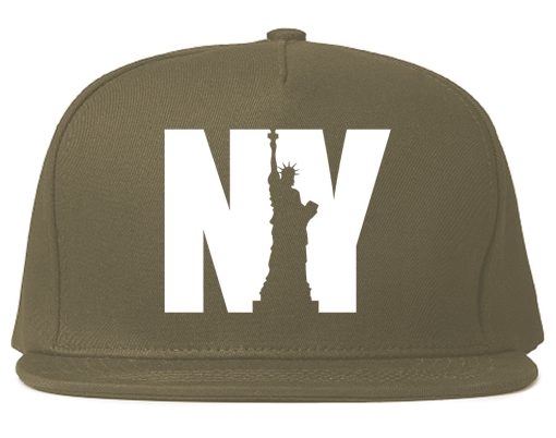 NY Statue Of Liberty Mens Snapback Hat - Image 3