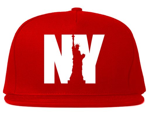 NY Statue Of Liberty Mens Snapback Hat - Image 4
