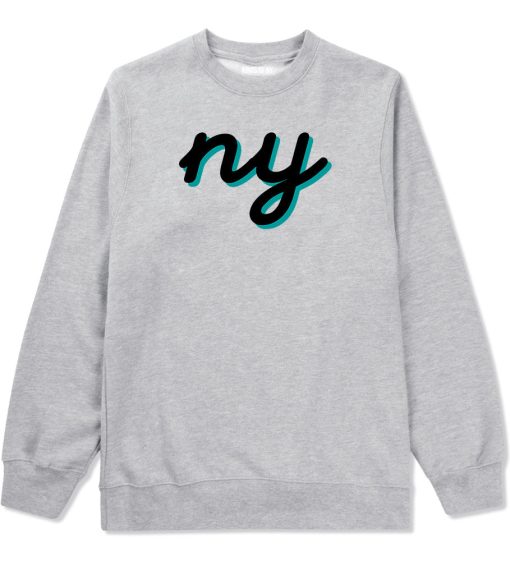 NY lower case script Crewneck Sweatshirt - Image 3