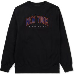 New York Blue And Orange Mens Crewneck Sweatshirt