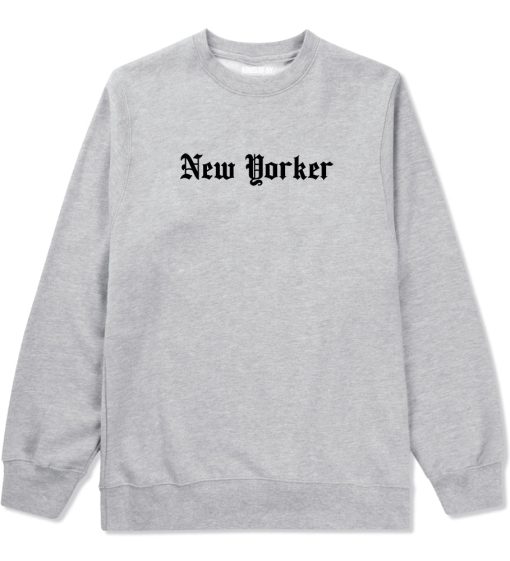 New Yorker Old English Mens Crewneck Sweatshirt - Image 3