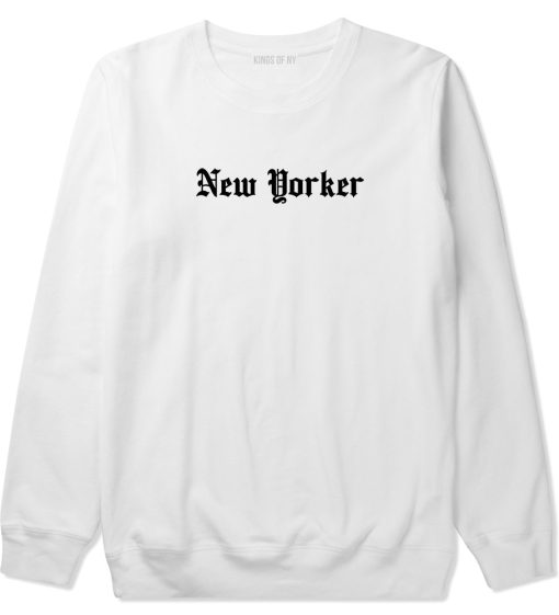 New Yorker Old English Mens Crewneck Sweatshirt - Image 2