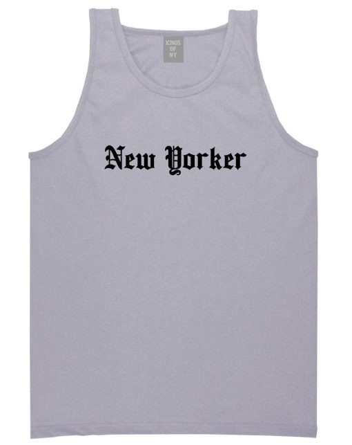 New Yorker Old English Mens Tank Top Shirt - Image 3