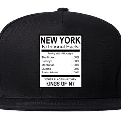 New York Nutritional Facts Snapback Hat