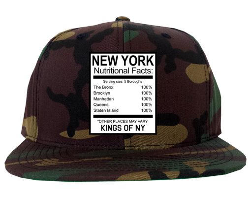 New York Nutritional Facts Snapback Hat - Image 5