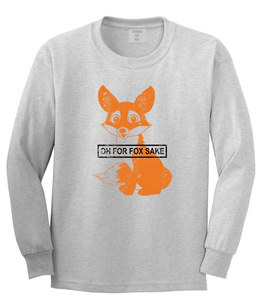 Oh For Fox Sake Mens Long Sleeve T-Shirt - Image 3